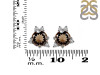 Smoky & White Topaz Stud Earring SMY-RDE-1260.