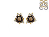 Smoky & White Topaz Stud Earring SMY-RDE-1260.