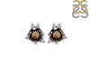 Smoky & White Topaz Stud Earring SMY-RDE-1260.