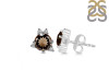 Smoky & White Topaz Stud Earring SMY-RDE-1260.