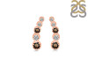 Smoky & White Topaz Stud Earring SMY-RDE-1472.