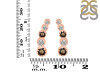 Smoky & White Topaz Stud Earring SMY-RDE-1472.