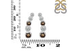 Smoky & White Topaz Stud Earring SMY-RDE-1472.