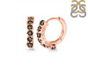 Smoky Hoop Hoop Earring SMY-RDE-1473.