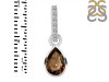 Smoky & White Topaz Pendant SMY-RDP-779-CZ-LOOP.