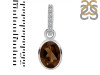 Smoky & White Topaz Pendant SMY-RDP-792-CZ-LOOP.