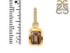 Smoky & White Topaz Pendant SMY-RDP-954-CZ-LOOP.