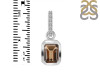 Smoky & White Topaz Pendant SMY-RDP-954-CZ-LOOP.