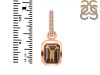 Smoky & White Topaz Pendant SMY-RDP-955-CZ-LOOP.