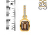 Smoky & White Topaz Pendant SMY-RDP-955-CZ-LOOP.