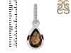 Smoky & White Topaz Pendant SMY-RDP-956-CZ-LOOP.