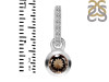 Smoky & White Topaz Pendant SMY-RDP-957-CZ-LOOP.