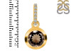 Smoky & White Topaz Pendant SMY-RDP-992-CZ-LOOP.