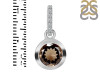 Smoky & White Topaz Pendant SMY-RDP-992-CZ-LOOP.