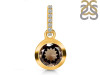 Smoky & White Topaz Pendant SMY-RDP-992-CZ-LOOP.