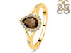 Smoky & White Topaz Ring SMY-RDR-2271.