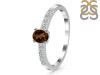 Smoky & White Topaz Ring SMY-RDR-2538.