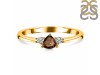 Smoky  & White Topaz Ring SMY-RDR-2543.