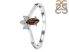 Smoky & White Topaz Ring SMY-RDR-2590.