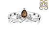 Smoky & White Topaz Ring SMY-RDR-2660.