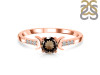 Smoky & White Topaz Ring SMY-RDR-2845.