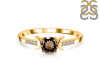 Smoky & White Topaz Ring SMY-RDR-2845.