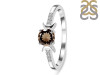 Smoky & White Topaz Ring SMY-RDR-2845.