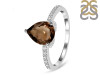 Smoky & White Topaz Ring SMY-RDR-2860.