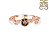 Smoky & White Topaz Ring SMY-RDR-2981.