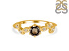 Smoky & White Topaz Ring SMY-RDR-2981.