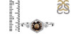Smoky & White Topaz Ring SMY-RDR-373.