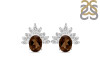 Smoky & White Topaz Stud Earring SMY-RE-71.