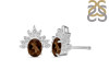 Smoky & White Topaz Stud Earring SMY-RE-71.