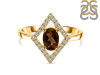 Smoky & White Topaz Ring SMY-RR-134.
