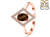 Smoky & White Topaz Ring SMY-RR-134.