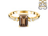 Smoky & White Topaz Ring SMY-RR-139.