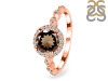Smoky & White Topaz Ring SMY-RR-267.