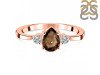 Smoky & White Topaz Ring SMY-RR-335.