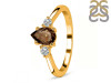 Smoky & White Topaz Ring SMY-RR-335.