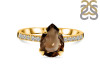 Smoky & White Topaz Ring SMY-RR-344A.