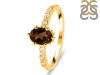 Smoky & White Topaz Ring SMY-RR-35.
