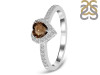 Smoky & White Topaz Ring SMY-RR-423.