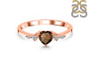 Smoky & White Topaz Ring SMY-RR-424.