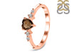 Smoky & White Topaz Ring SMY-RR-424.