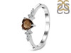 Smoky & White Topaz Ring SMY-RR-424.