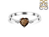 Smoky & White Topaz Ring SMY-RR-425.