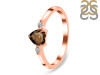 Smoky & White Topaz Ring SMY-RR-425.