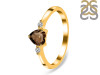 Smoky & White Topaz Ring SMY-RR-425.