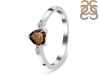 Smoky & White Topaz Ring SMY-RR-425.