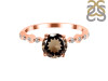Smoky & White Topaz Ring SMY-RR-426.